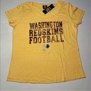 NFL Washington Redskins Team Apparel Women’s Tee Shirt Size L NEW WITH TAGS